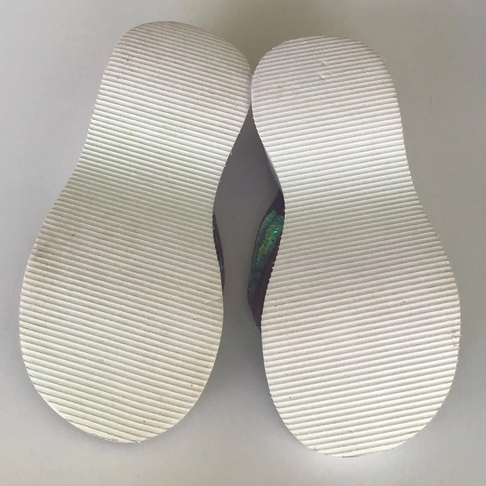 90’s Y2K platform wedge thong sandals